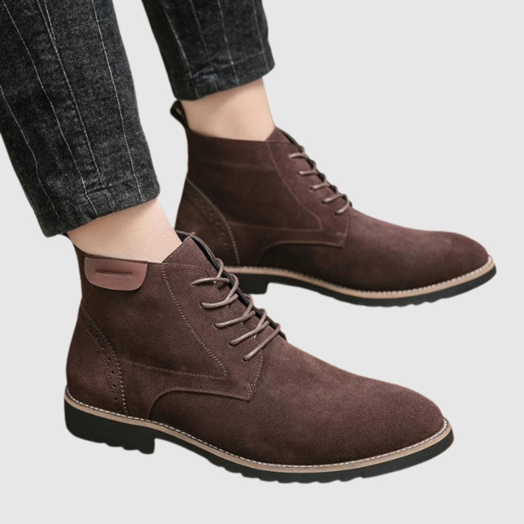 Radim – Chaussures en cuir à lacets en daim