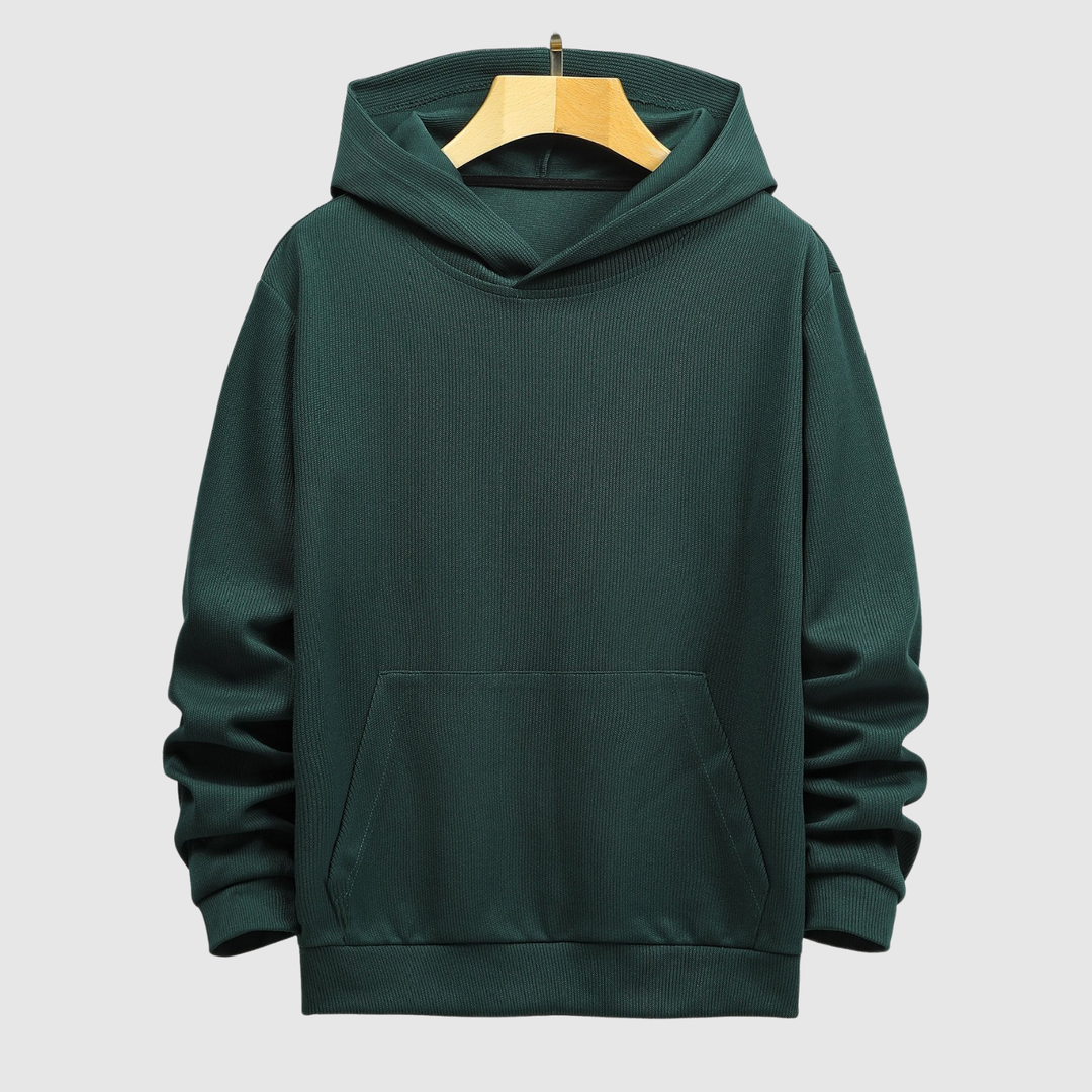 Daniel – Sweat à capuche classique en maille structurée