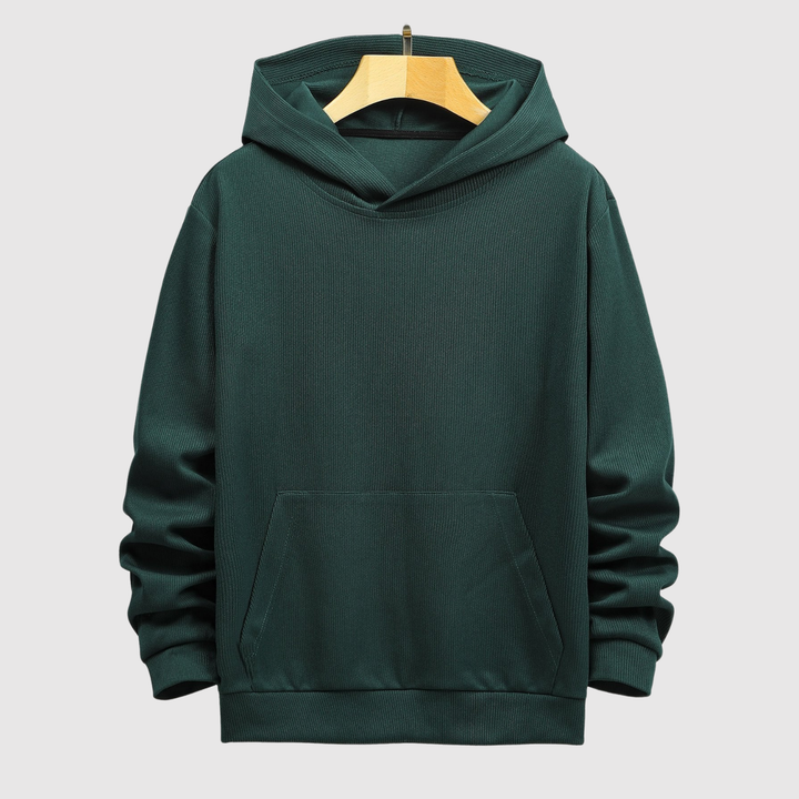 Daniel – Sweat à capuche classique en maille structurée