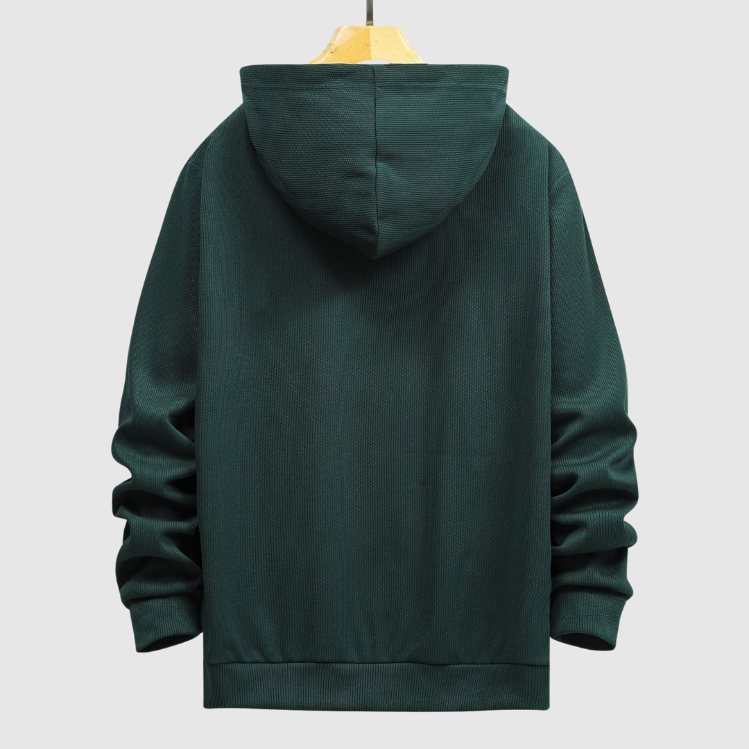Daniel – Sweat à capuche classique en maille structurée
