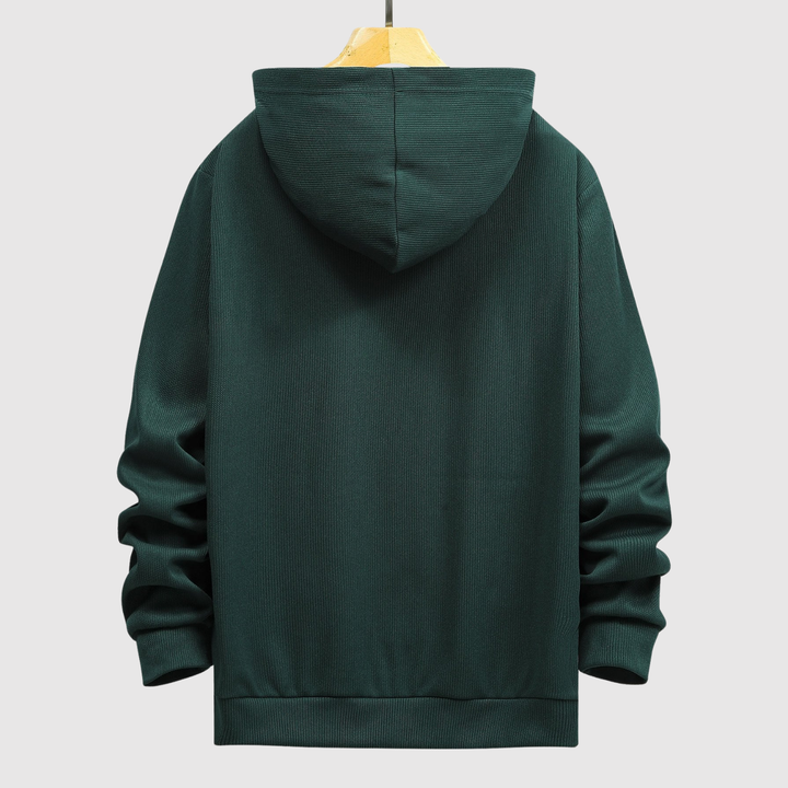 Daniel – Sweat à capuche classique en maille structurée