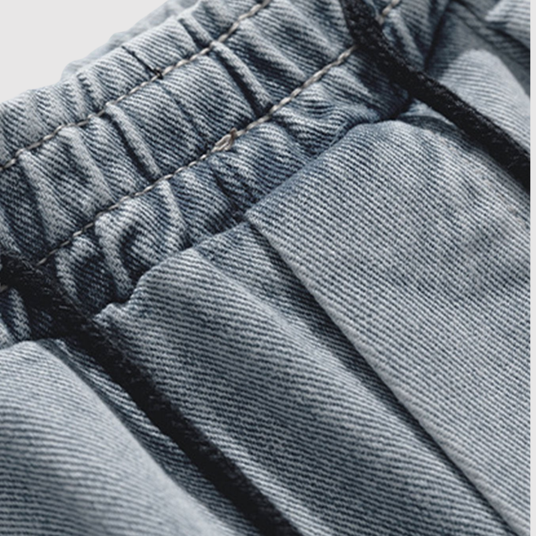Bruno – Jeans cargo amples avec taille élastique