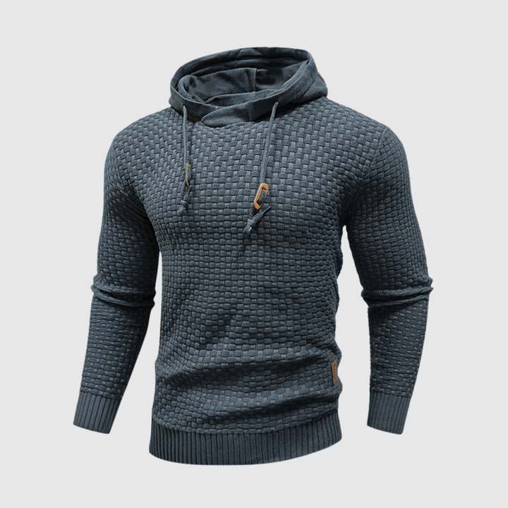 Daniel – Pull en tricot pour homme avec capuche et cordons