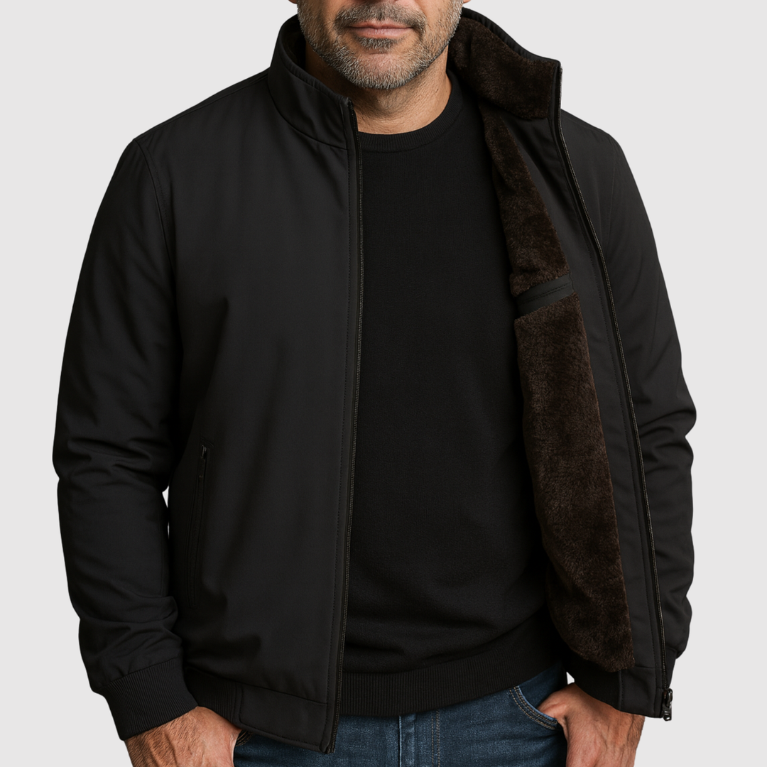 Šimon - Veste d'hiver pour homme de type "bomber" avec doublure douce