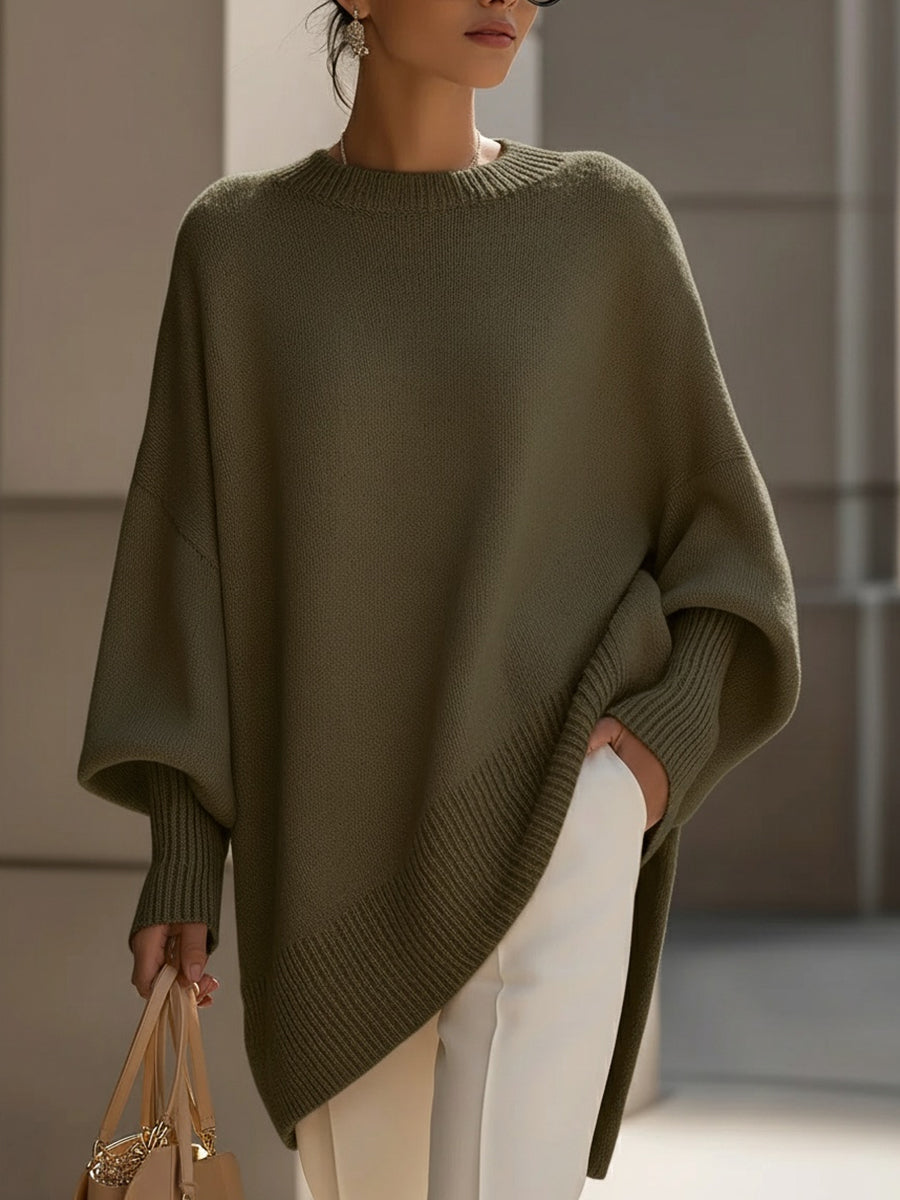 Yasmine - Poncho oversize femme élégant