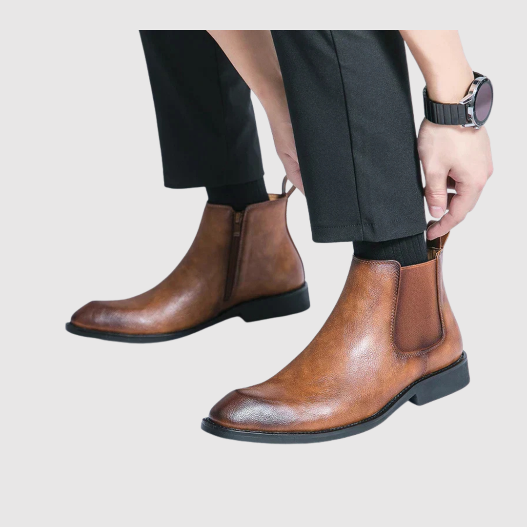 Oskar – Bottes Chelsea en cuir au design intemporel