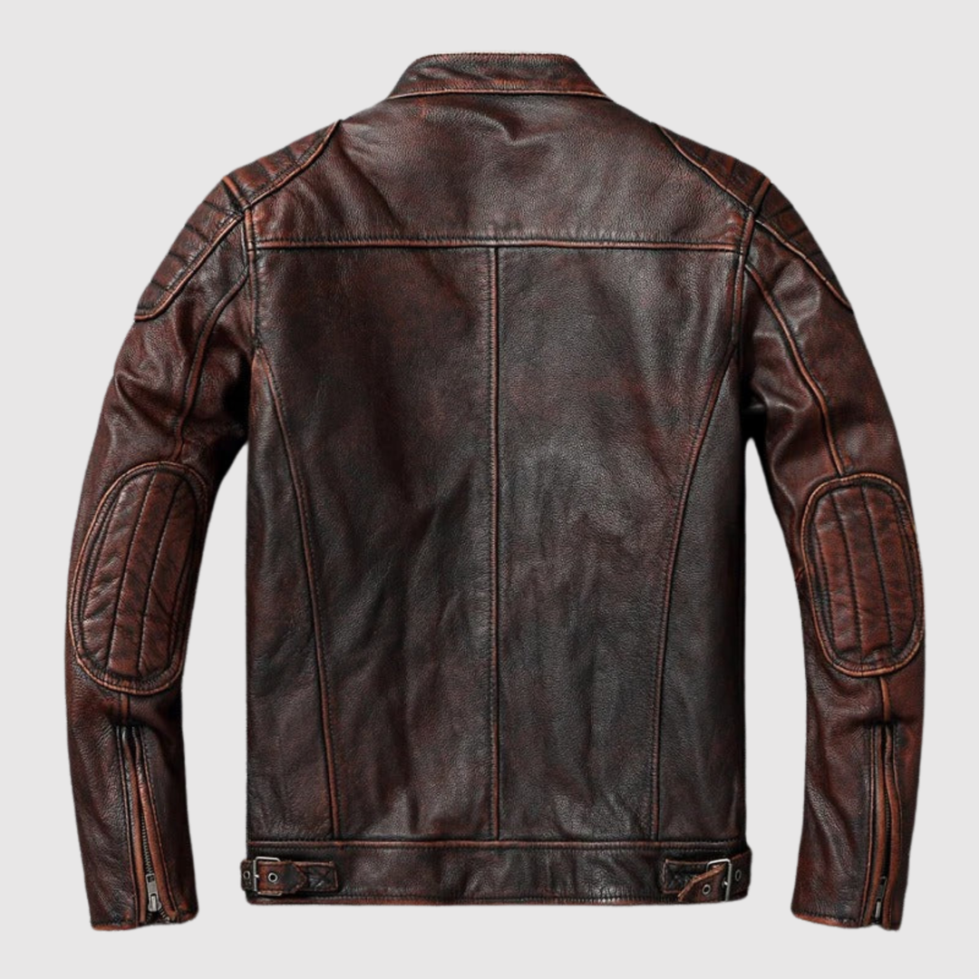 Dorian – Veste en cuir classique de style moto