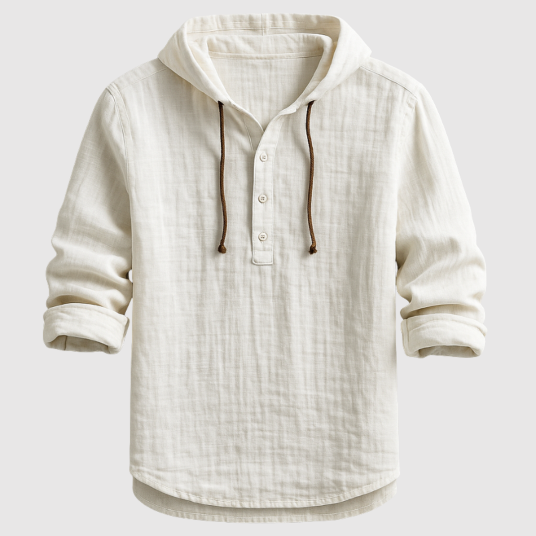 Lucas - Blouse en lin élégante avec capuche