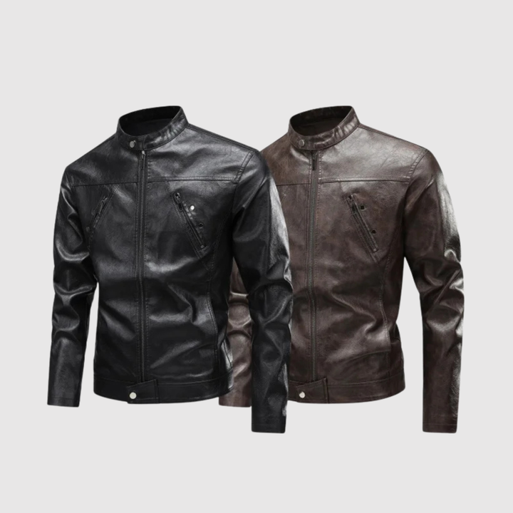 Dorian – Veste en cuir au design classique