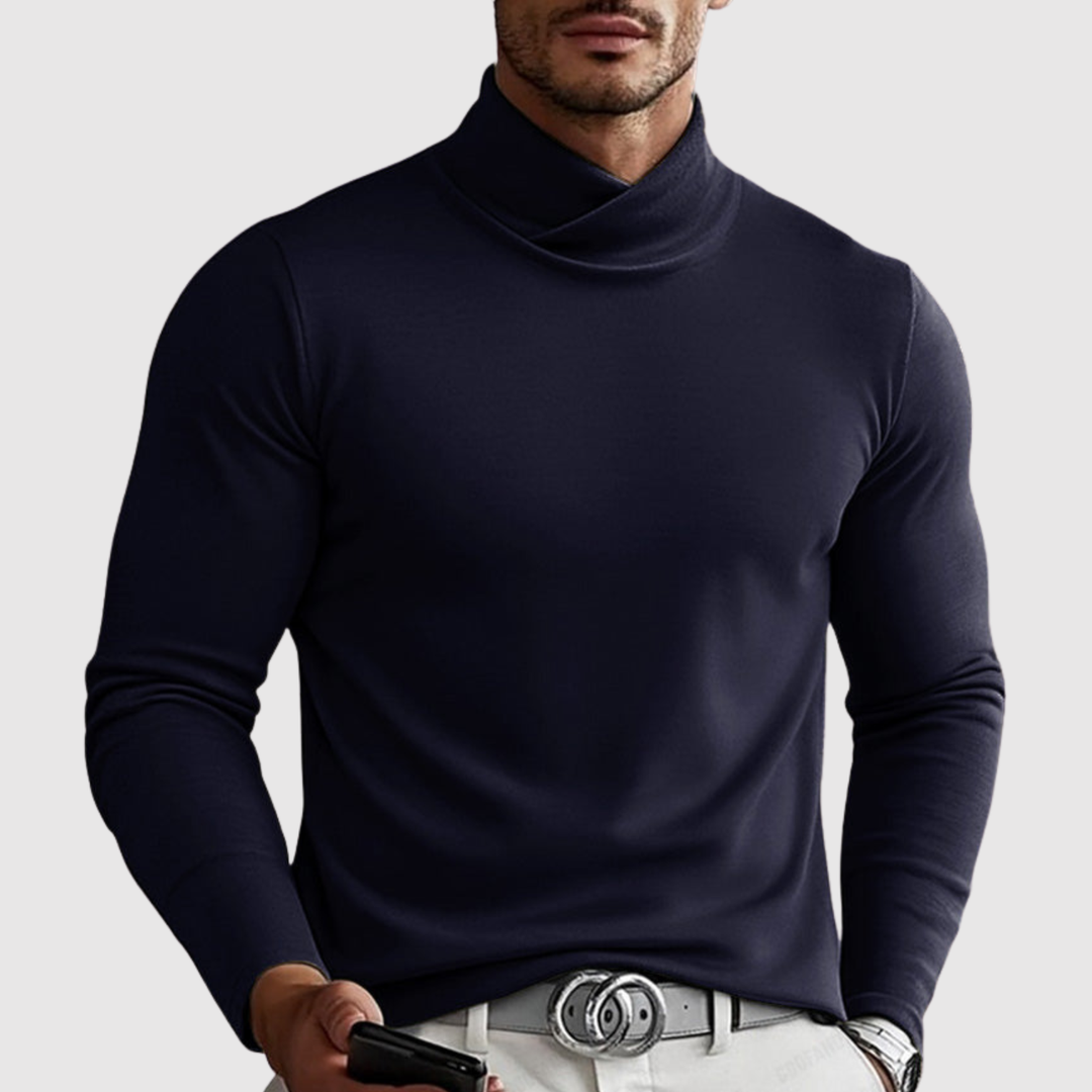 Lucas – Pull classique à col roulé