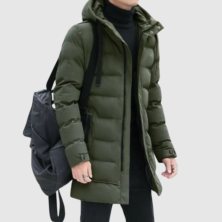 Marek – Long manteau d'hiver avec capuche