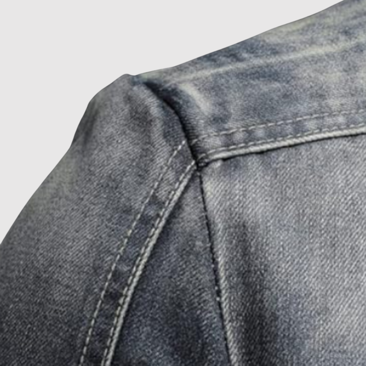Šimon – Veste en jean avec un effet délavé moderne