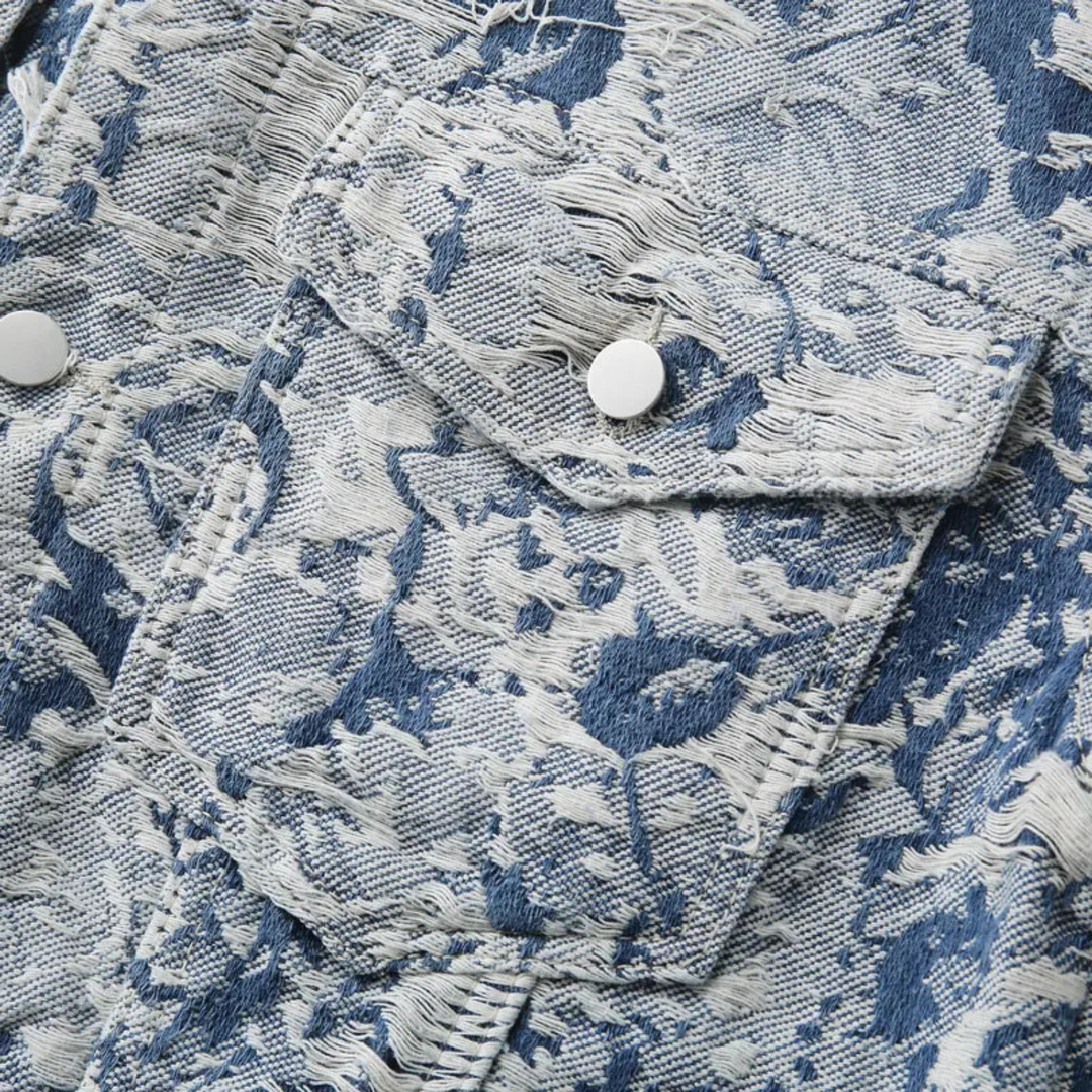 Šimon – Veste en tissu jacquard à coupe décontractée et détails texturés