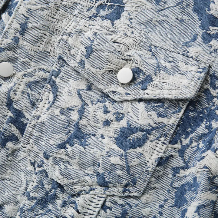 Šimon – Veste en tissu jacquard à coupe décontractée et détails texturés
