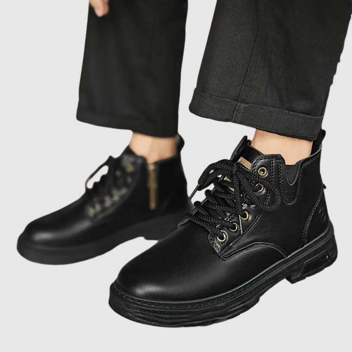 Oskar - Chaussures en cuir pour hommes avec semelle durable