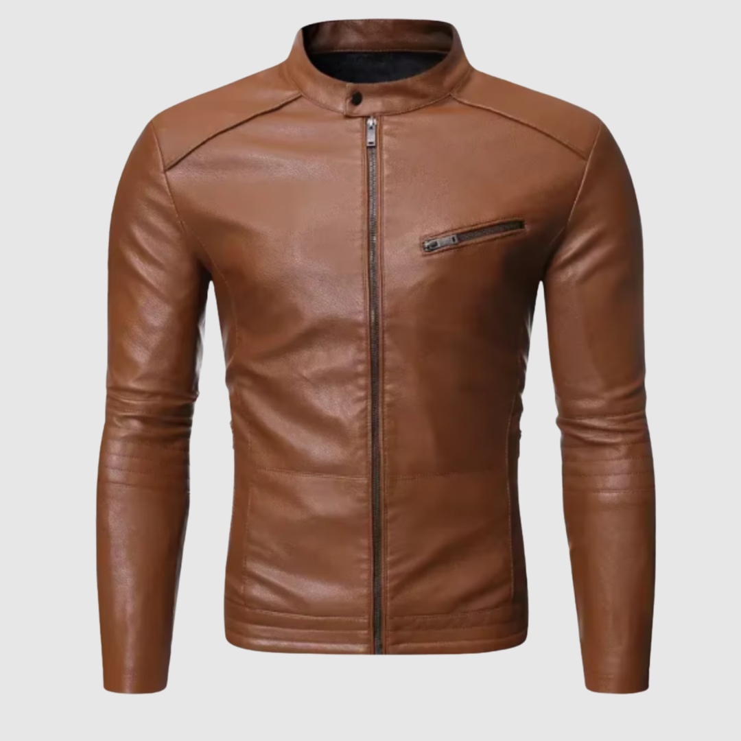 Dorian – Veste en cuir moderne au design épuré