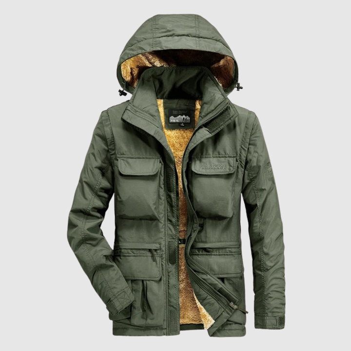 Marek – Veste d'hiver imperméable avec doublure chaude