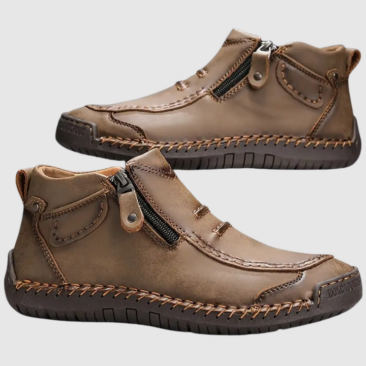 Oskar - Chaussures pour hommes confortables avec fermeture éclair
