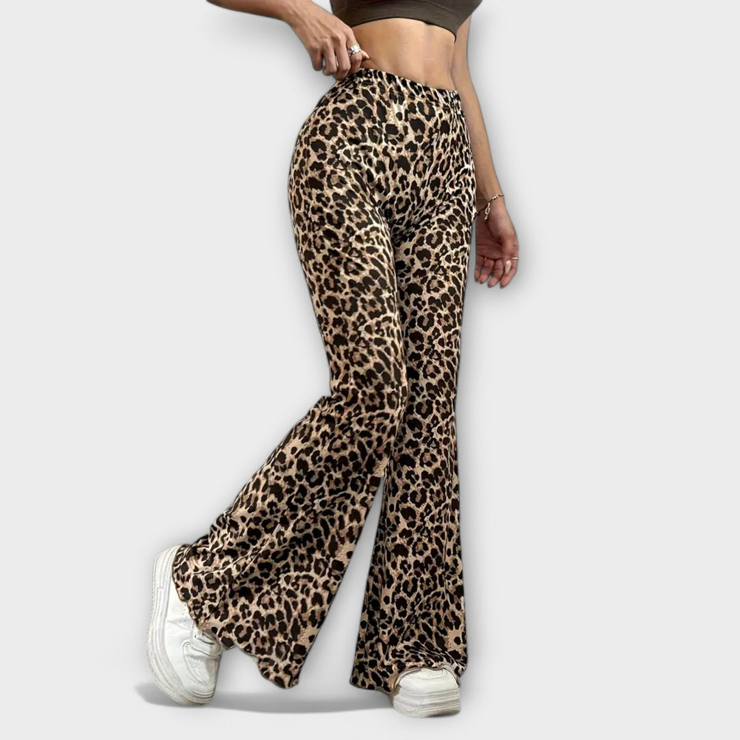 Francisca - Pantalons à coupe léopard