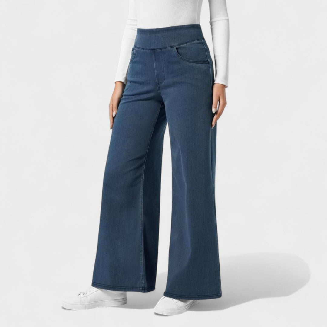 Irene - Pantalon en jean à coupe large