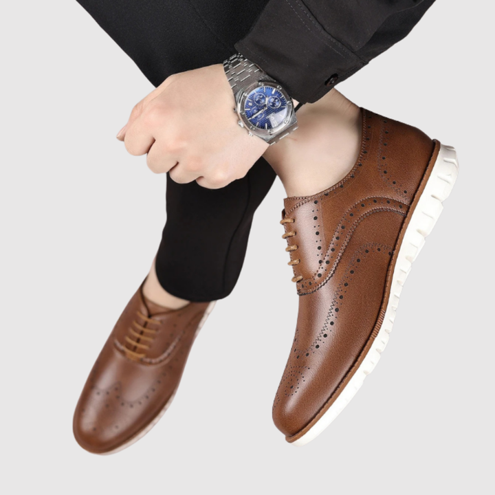Oskar – Derby chaussures avec détails perforés