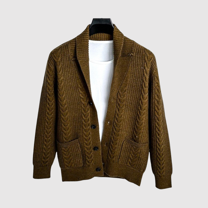 Šimon - Cardigan à motif de poisson et revers