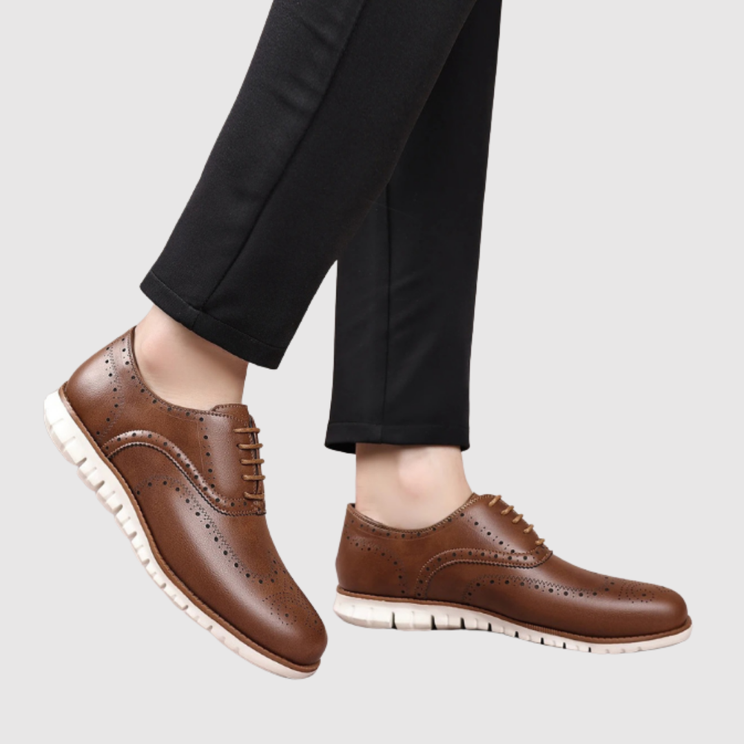 Oskar – Derby chaussures avec détails perforés