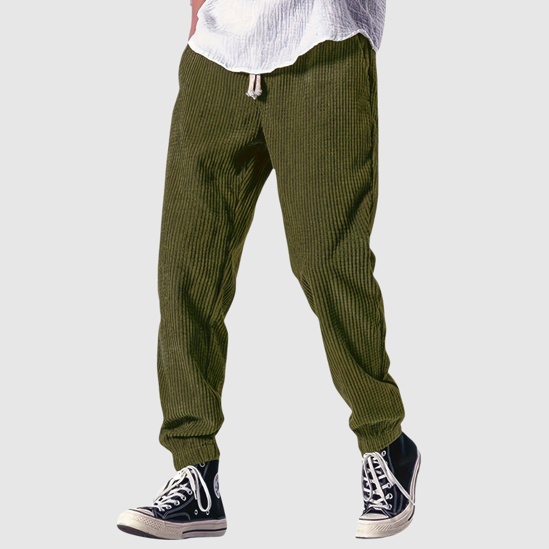 Leo – Pantalon décontracté avec ceinture à la taille