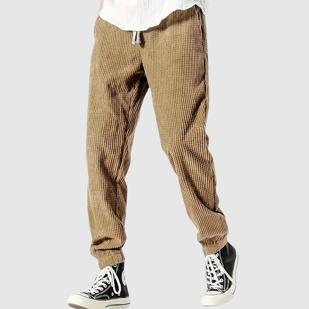 Leo – Pantalon décontracté avec ceinture à la taille