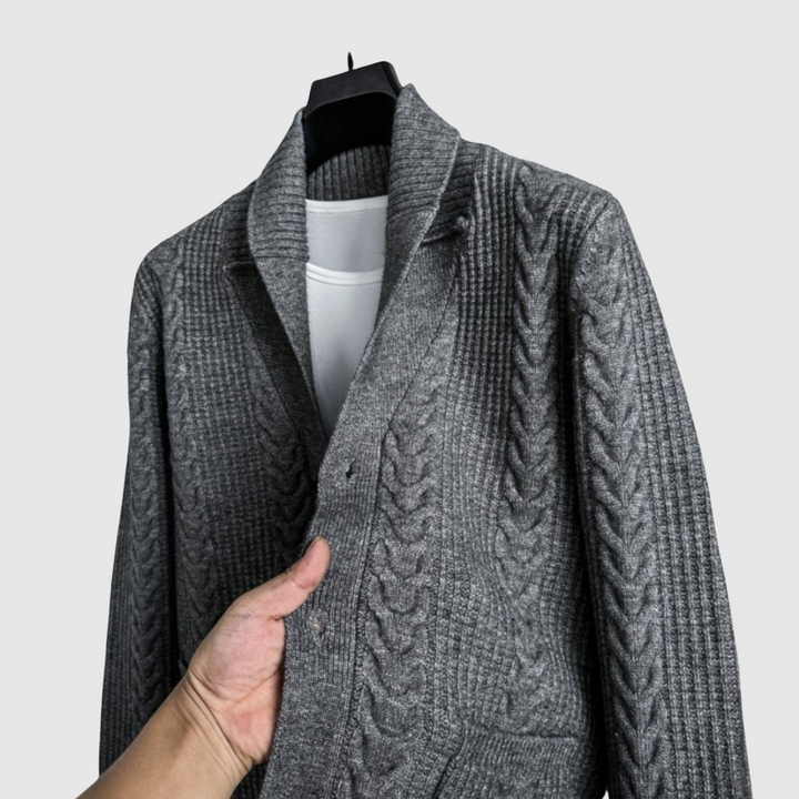 Šimon - Cardigan à motif de poisson et revers