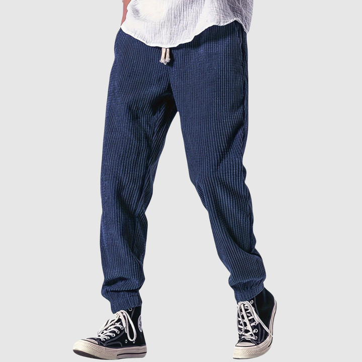Leo – Pantalon décontracté avec ceinture à la taille