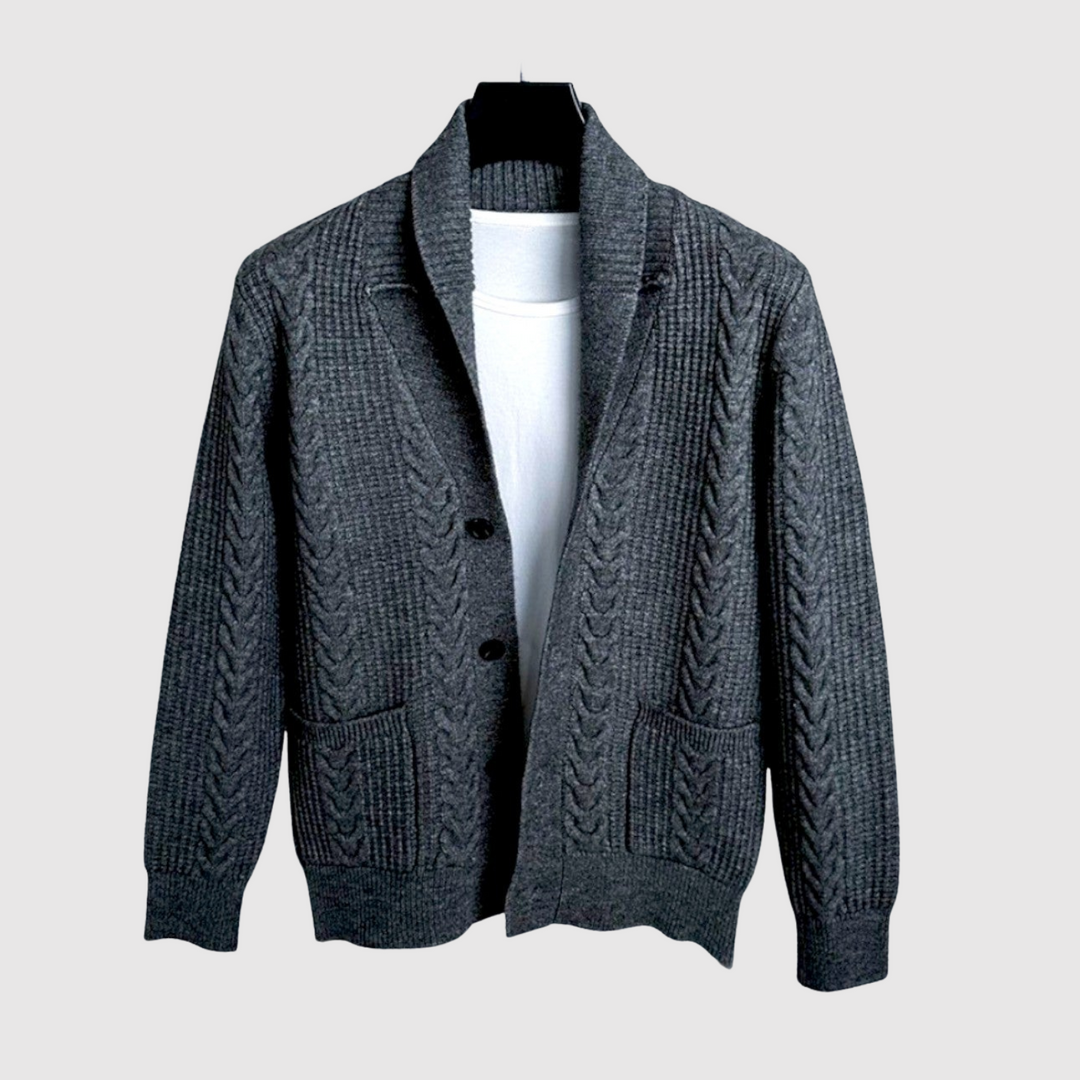 Šimon - Cardigan à motif de poisson et revers