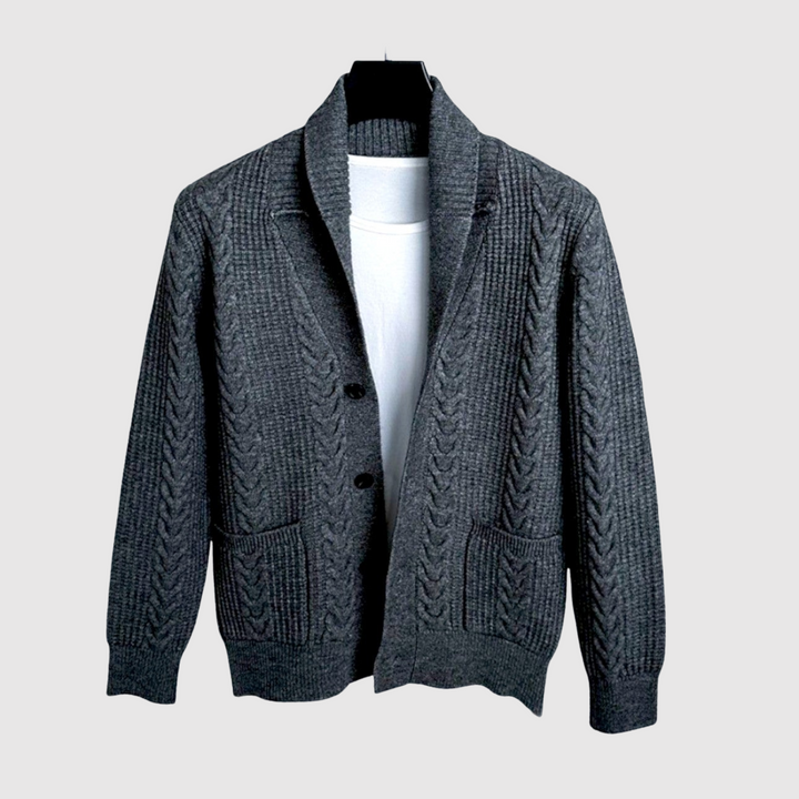 Šimon - Cardigan à motif de poisson et revers