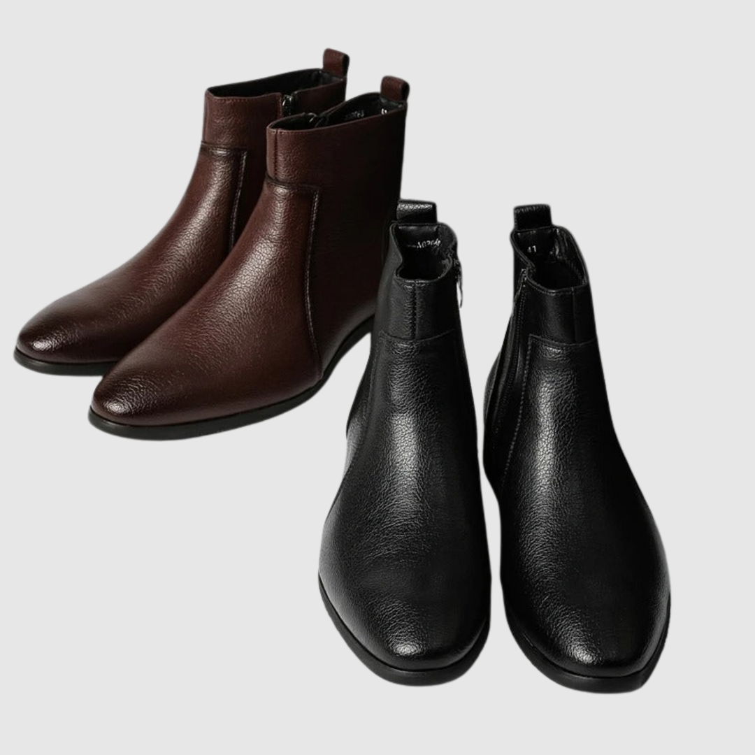 Viktor – Bottines Chelsea en cuir gaufré