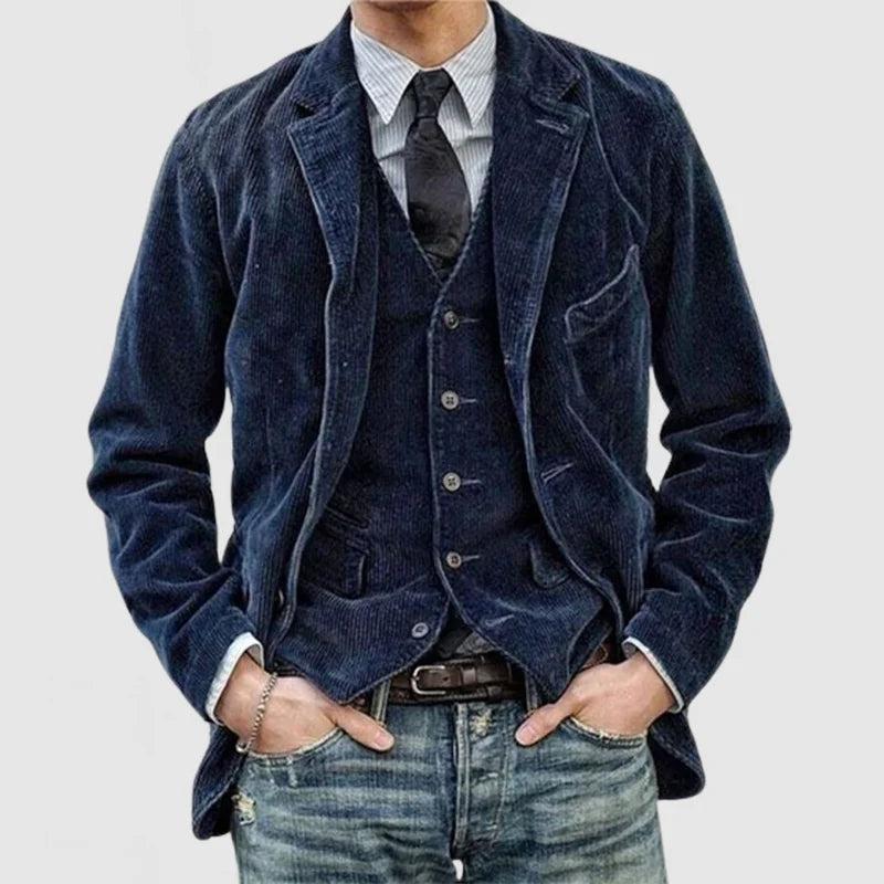 Šimon - Veste et gilet pour homme en velours vintage