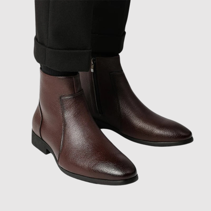 Viktor – Bottines Chelsea en cuir gaufré