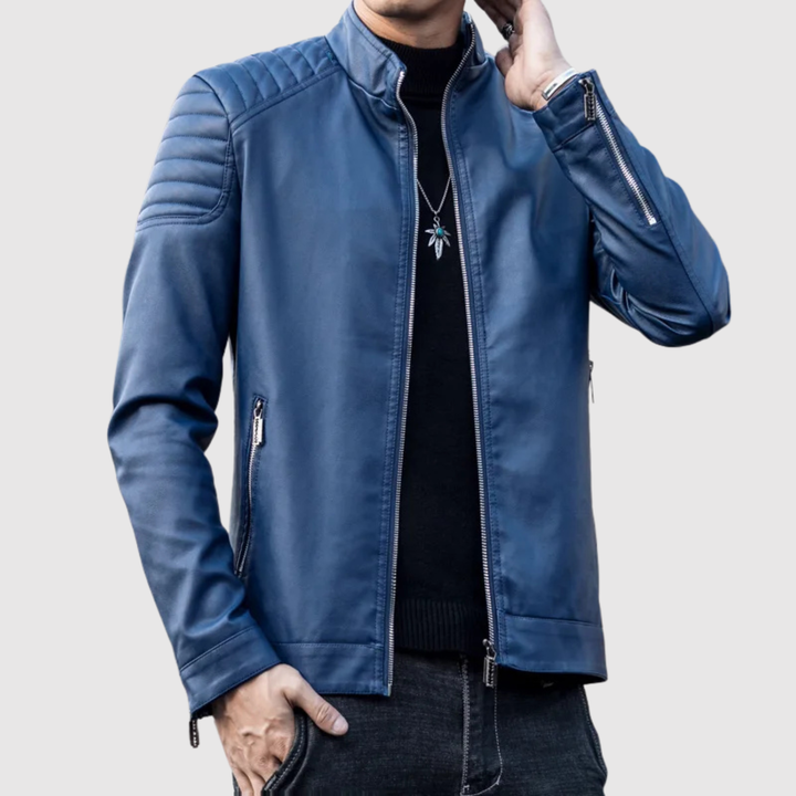 Dorian – Veste en cuir moderne au design épuré