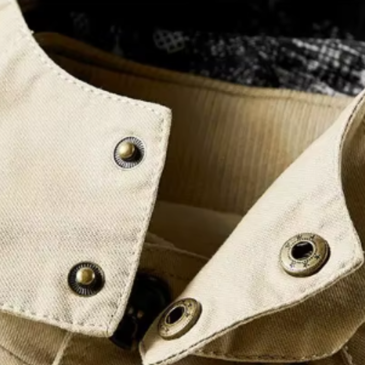 Marek – Veste d'hiver en cuir écologique avec doublure isolante