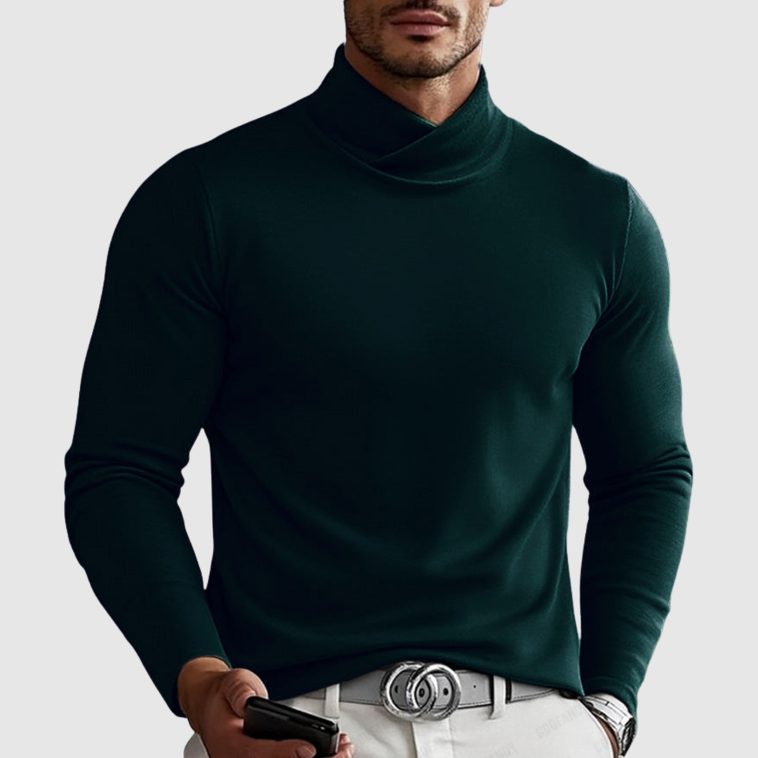 Lucas – Pull classique à col roulé