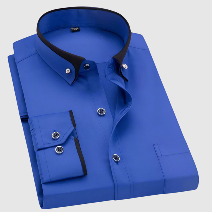 Lucas – Chemise élégante avec un motif contrasté moderne