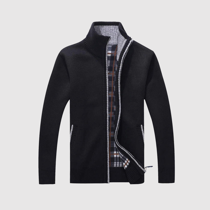 Marek – Gilet stylé avec fermeture éclair et détails contrastés