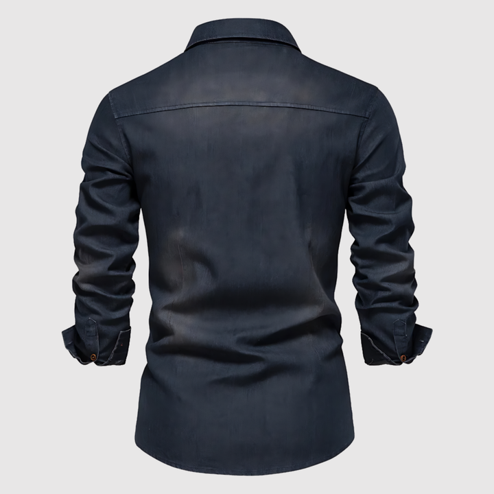 Lucas - Chemise en jean pour homme au design moderne