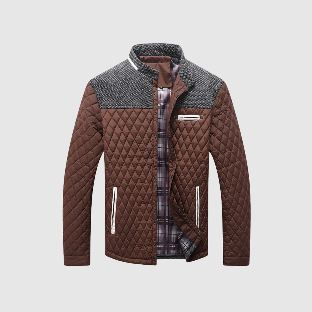 Marek – Veste matelassée pour homme à carreaux