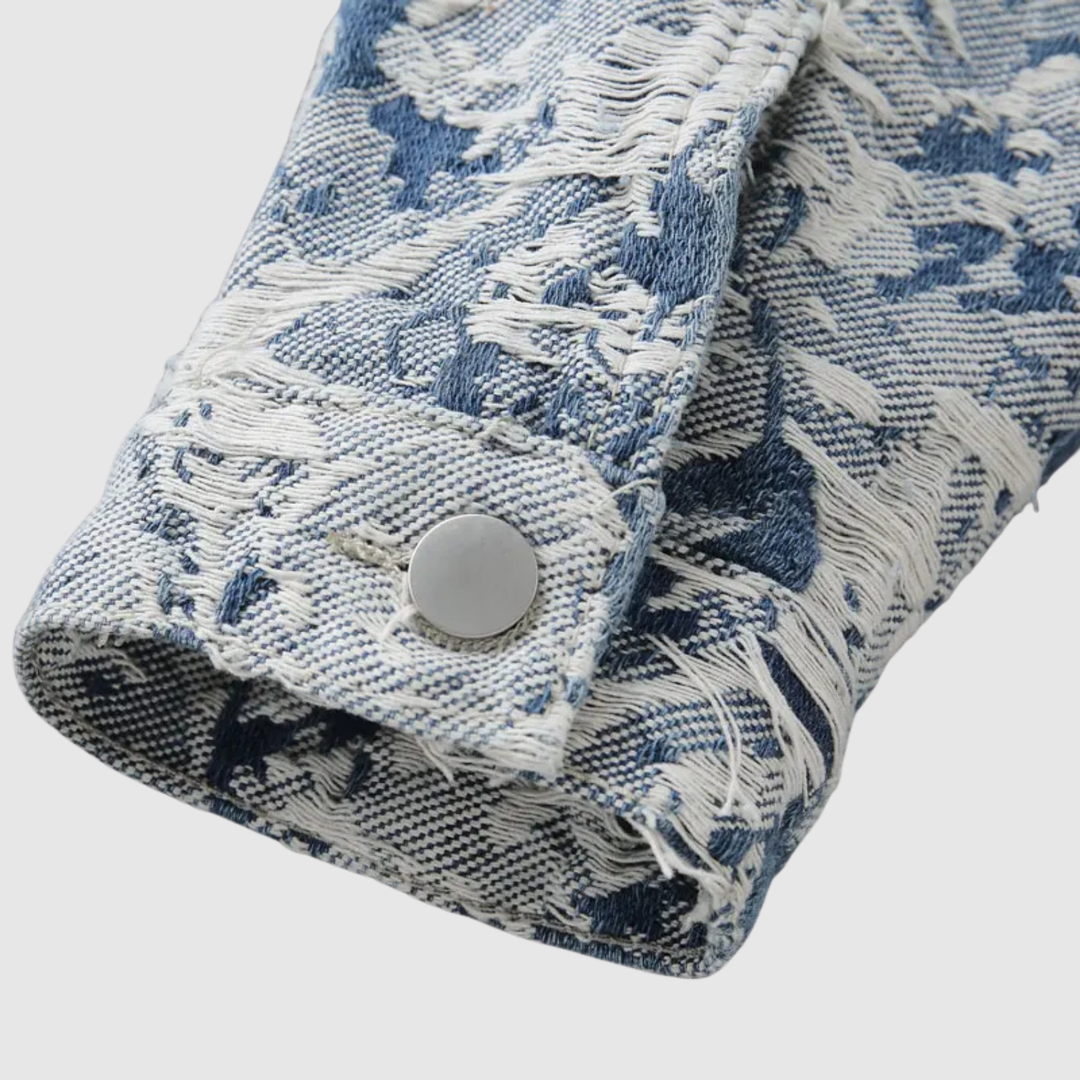 Šimon – Veste en tissu jacquard à coupe décontractée et détails texturés