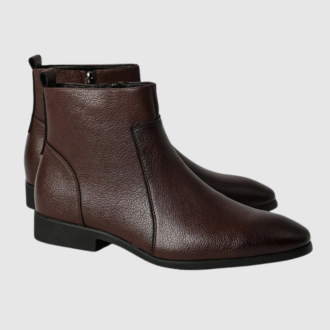 Viktor – Bottines Chelsea en cuir gaufré