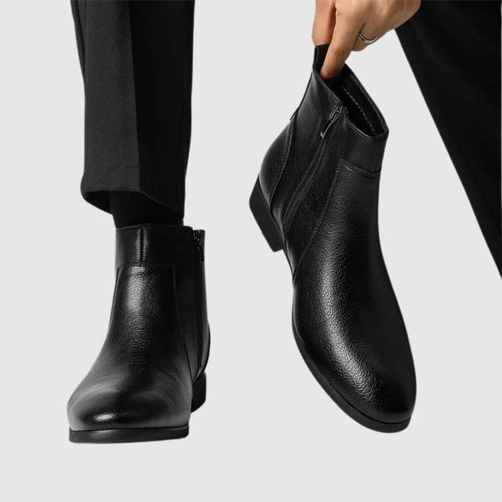 Viktor – Bottines Chelsea en cuir gaufré