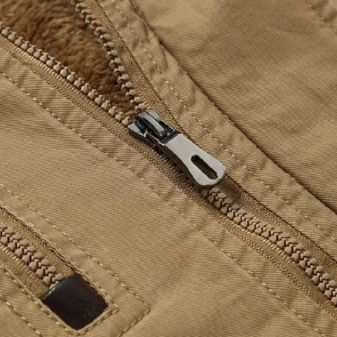 Marek – Veste d'hiver en laine avec ceinture et capuche