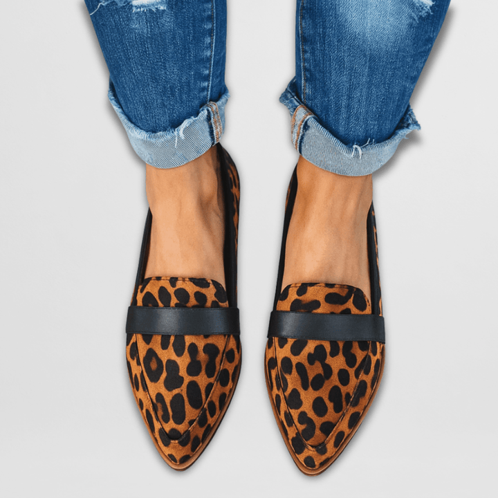 Helga - Mules cognac à bout pointu
