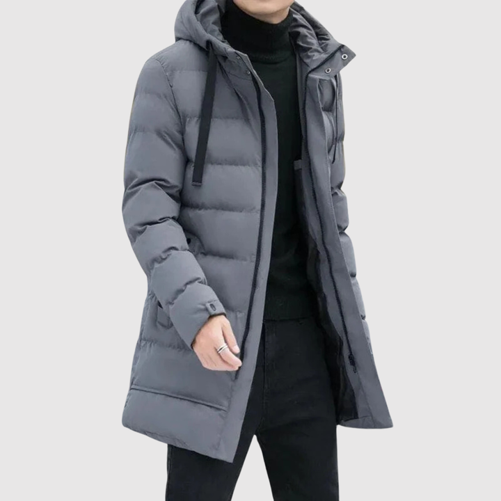 Marek – Long manteau d'hiver avec capuche