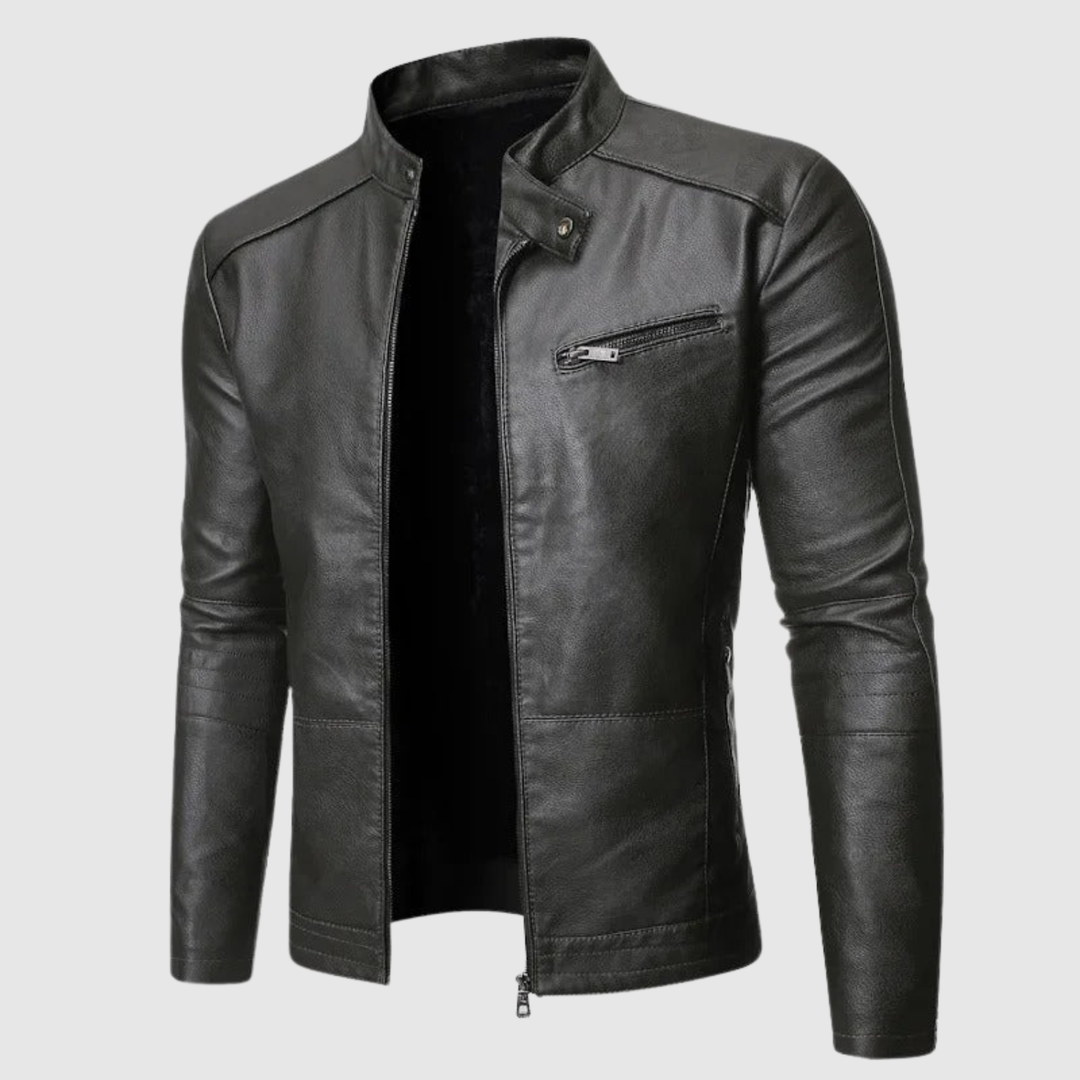 Dorian – Veste en cuir moderne au design épuré